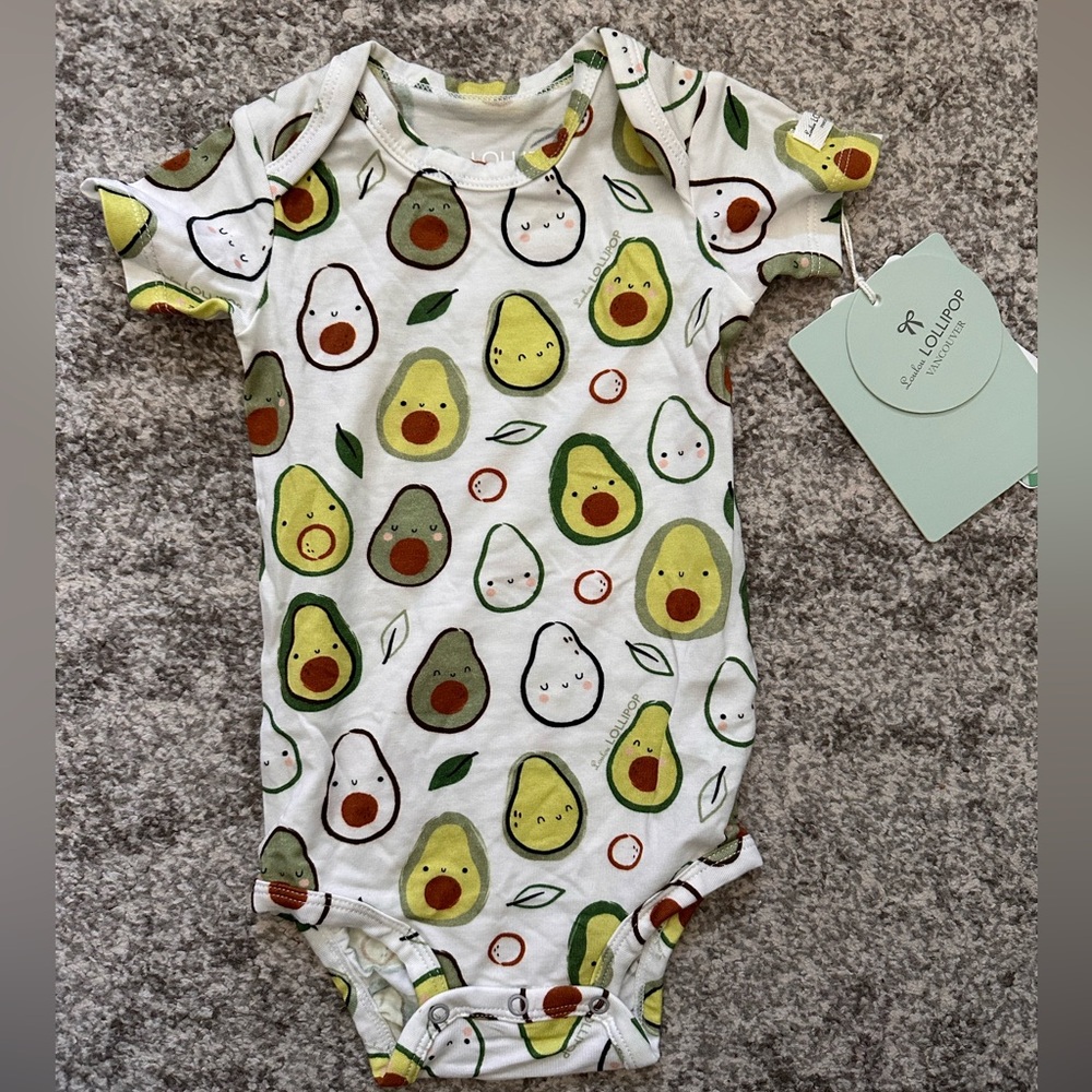 Loulou lollipop avocado bodysuit